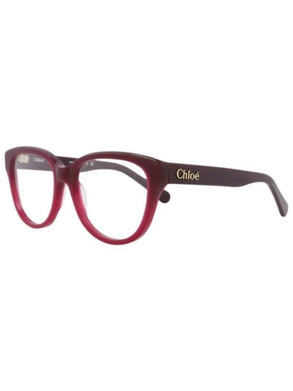 New Chloé Womens Cat Eye Burgundy Violet Transparent Fashion Designer Eyeglasses